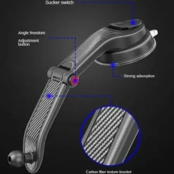 2023 NEW Universal Sucker Car Phone Holder 360° Windshield Car Dashboard Mobile Cell Support Bracket for 4.0-6 Inch Smartphones