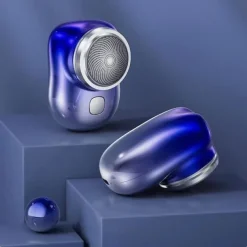 2023 New Upgrade Powerful Storm Shaver Men's Electric Shavers, Rechargeable USB Electric Shaver, Portable Mini Shaver, Pocket Size Wet and Dry, Easy One-Button Use
