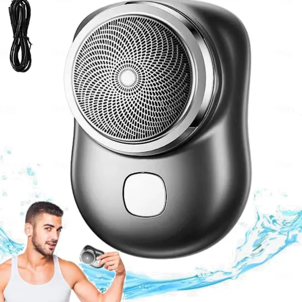 2023 New Upgrade Powerful Storm Shaver Men's Electric Shavers, Rechargeable USB Electric Shaver, Portable Mini Shaver, Pocket Size Wet and Dry, Easy One-Button Use