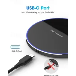 2023 NEW 15W Wireless Fast Charger Pad Phone Charger Dock for iPhone 14 13 12 11 iPhone 13 13 Pro 11 X Xs Max Xr 8plus 8 Samsung Galaxy S30 S21 S20 S10 S9 S8 S7 S6 Huawei P40 Pro