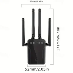 2023 Newest 2.4G WiFi Extender WiFi Booster Cover Up To 9800 Sq.ft & 50 Devices WiFi Range Extenders Signal Booster For Home Wireless Internet Signal Amplifier With Ethernet Port WiFi Repeater