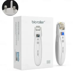 2023 Newest 540pins EMS Derma Roller Micro Current Microneedling Roller with Red Blue Light Therapy and Vibration Bio Roller G5