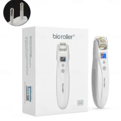 2023 Newest 540pins EMS Derma Roller Micro Current Microneedling Roller with Red Blue Light Therapy and Vibration Bio Roller G5