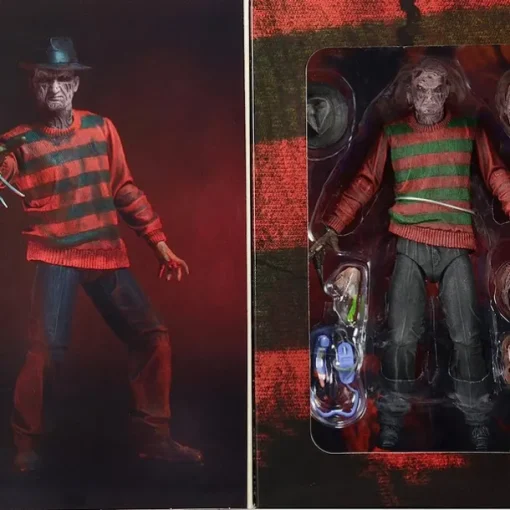 7" Nightmare on Elm Street Action Freddy Krueger Figure Halloween Props Adults Horror Scary Accessories