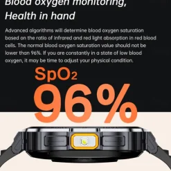 696 NX23 Smart Watch 2 inch Smart Band Fitness Bracelet Bluetooth Pedometer Call Reminder Sleep Tracker Compatible with Android iOS Women Men Hands-Free Calls Message Reminder IPX-0 51mm Watch Case