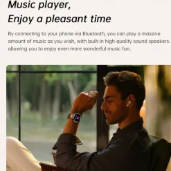 696 NX23 Smart Watch 2 inch Smart Band Fitness Bracelet Bluetooth Pedometer Call Reminder Sleep Tracker Compatible with Android iOS Women Men Hands-Free Calls Message Reminder IPX-0 51mm Watch Case