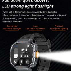 696 NX23 Smart Watch 2 inch Smart Band Fitness Bracelet Bluetooth Pedometer Call Reminder Sleep Tracker Compatible with Android iOS Women Men Hands-Free Calls Message Reminder IPX-0 51mm Watch Case