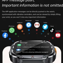 696 NX23 Smart Watch 2 inch Smart Band Fitness Bracelet Bluetooth Pedometer Call Reminder Sleep Tracker Compatible with Android iOS Women Men Hands-Free Calls Message Reminder IPX-0 51mm Watch Case