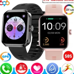 696 NX22 Smart Watch 1.78 inch Smartwatch Fitness Running Watch Bluetooth Pedometer Call Reminder Sleep Tracker Compatible with Android iOS Women Men GPS Hands-Free Calls Message Reminder IP 67 46mm