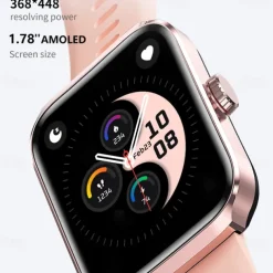 696 NX22 Smart Watch 1.78 inch Smartwatch Fitness Running Watch Bluetooth Pedometer Call Reminder Sleep Tracker Compatible with Android iOS Women Men GPS Hands-Free Calls Message Reminder IP 67 46mm