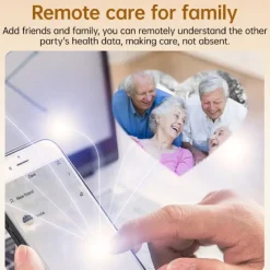 696 P300 Air Pump Blood Glucose Watch Smart Watch 1.83 inch Bluetooth Pedometer Call Reminder Sleep Tracker Compatible with Android iOS Men Hands-Free Calls Message Reminder IP67 40mm