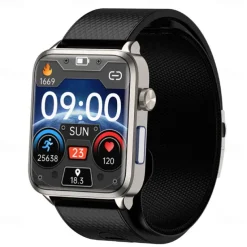 696 P300 Air Pump Blood Glucose Watch Smart Watch 1.83 inch Bluetooth Pedometer Call Reminder Sleep Tracker Compatible with Android iOS Men Hands-Free Calls Message Reminder IP67 40mm