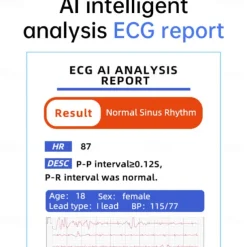 696 P70 Blood Glucose Watch Smart Watch 1.32 inch Smart Band Fitness Bracelet Bluetooth ECG+PPG Temperature Monitoring Pedometer Compatible with Android iOS Men Message Reminder IP 67 43mm Watch Case