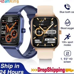 696 P85 Smart Watch 1.93 inch Smart Band Fitness Bracelet Bluetooth Pedometer Call Reminder Sleep Tracker Compatible with Android iOS Women Men Hands-Free Calls Message Reminder IP 67 39mm Watch Case