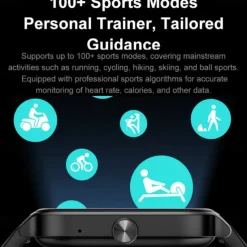 696 P85 Smart Watch 1.93 inch Smart Band Fitness Bracelet Bluetooth Pedometer Call Reminder Sleep Tracker Compatible with Android iOS Women Men Hands-Free Calls Message Reminder IP 67 39mm Watch Case