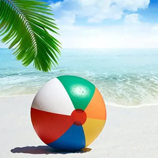 3 Pack 12" Inflatable Beach Balls for Kids - Toys & Toddlers, Pool Games, Toy Classic Rainbow Color