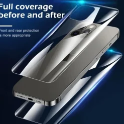 [4 Pack] Back Screen Protector For Apple iPhone 16 iPhone 15 Pro Max Plus iPhone 14 13 12 11 Pro Max Mini X XR XS Max 8 7 Plus TPU Hydrogel Self-healing Anti-Fingerprint High Definition Ultra Thin