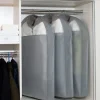 3 Pack Breathable Mink Coat Fur Dust Cover Clothes Dust Cover Hanging Clothes Dust Bag Non Fluffy Coat Cover