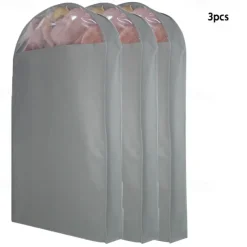 3 Pack Breathable Mink Coat Fur Dust Cover Clothes Dust Cover Hanging Clothes Dust Bag Non Fluffy Coat Cover
