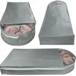 3 Pack Breathable Mink Coat Fur Dust Cover Clothes Dust Cover Hanging Clothes Dust Bag Non Fluffy Coat Cover