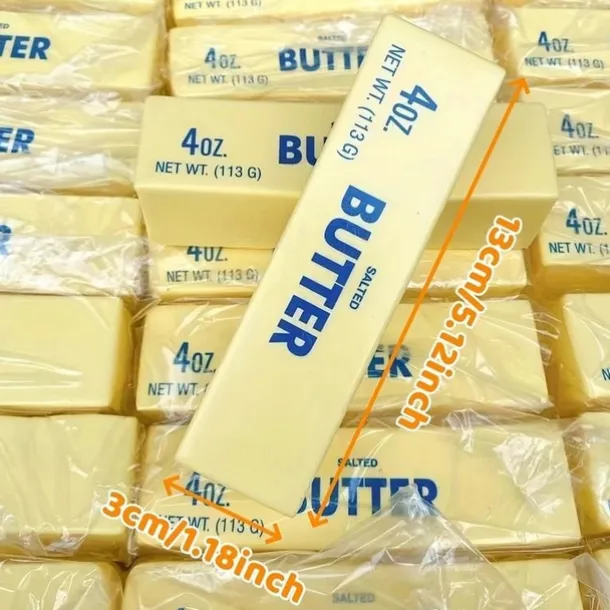 2 Pack Butter Stick Squishy Toys Soft Slow bounce Finger-licking Fun Toy For Adults