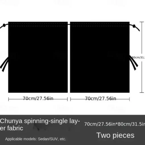 2 Pack Car Divider Curtain Blackout, Car Privacy Curtains Dividers, Detachable Car Screens Sun Shades for Car & Van Travel Camping to Protect Sleep