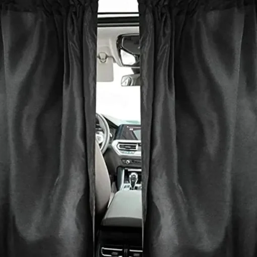 2 Pack Car Divider Curtain Blackout, Car Privacy Curtains Dividers, Detachable Car Screens Sun Shades for Car & Van Travel Camping to Protect Sleep