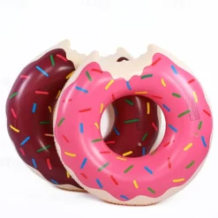 2 PACK Donut Pool Floats Donut Pool Floatie Donut Tube Pool Doughnut Pool Float Donut Inflatables Doughnut Inner Tube Doughnut Pool Floatie Donut Pool Ring Donut Swimming Ring for Beach Pool