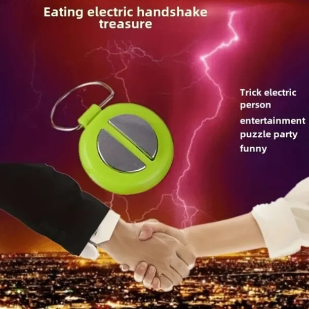 2 PACK Electric Shock Handshake Gag Toy Keychain - Safe and Durable Prank Item for Teens & Adults 14 Age Group - Perfect for April Fools' Day and Party Tricks