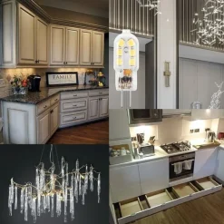 6 Pack G4 2.5W LED Bulb 2835 LED Bi-pin G4 Base 20W Halogen Bulb Replacement Warm White /Cold White DC12V