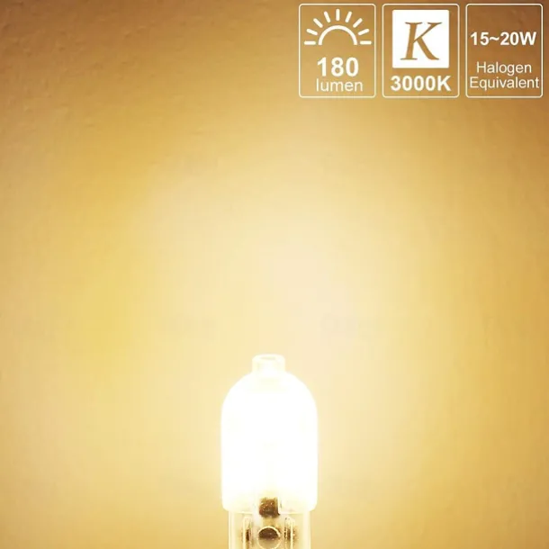 6 Pack G4 2.5W LED Bulb 2835 LED Bi-pin G4 Base 20W Halogen Bulb Replacement Warm White /Cold White DC12V
