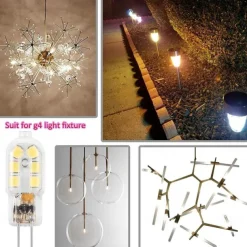 6 Pack G4 2.5W LED Bulb 2835 LED Bi-pin G4 Base 20W Halogen Bulb Replacement Warm White /Cold White DC12V