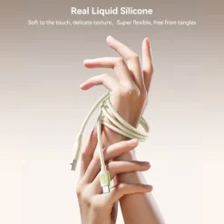 1 Pack Joyroom Multi Charging Cable 60W 3.3ft 6.6ft USB C to USB C / Lightning USB A to USB C / Lightning 3 A Fast Charging Liquid Silica Gel For Macbook iPad Samsung Phone Accessory