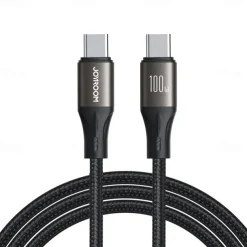 1 Pack Joyroom USB C Cable 30W 3.9ft USB C to USB C 3 A Fast Charging Nylon Braided For Samsung Xiaomi Huawei Phone Accessory
