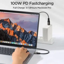 1 Pack Joyroom USB C Cable 30W 3.9ft USB C to USB C 3 A Fast Charging Nylon Braided For Samsung Xiaomi Huawei Phone Accessory