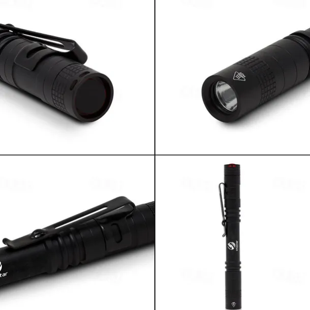 2 Pack LED Tactical Flashlight Torch Camping Lights Waterproof Multi-function for Camping Biking Hiking Outdoor Home Emergency 3.7V