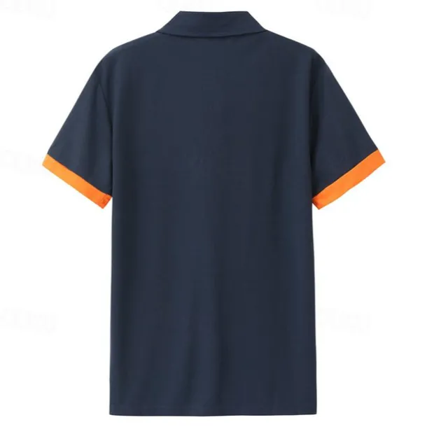 2 Pack Men's Polo Shirt Golf Shirt Sports Lapel T Shirt Short Sleeve Fashion Basic Color Summer Regular Fit Dark Blue White Blue White Black Golf T Shirt
