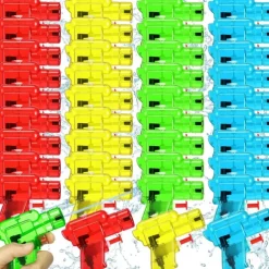 100 Pack Mini Water Gun for Boys and Girls Colorful Water Squirt Guns Small Toy Gun Plastic Pistol for Beach Water Park Swimming Pool Party Favors(Random Color)