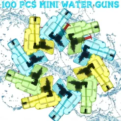 100 Pack Mini Water Gun for Boys and Girls Colorful Water Squirt Guns Small Toy Gun Plastic Pistol for Beach Water Park Swimming Pool Party Favors(Random Color)