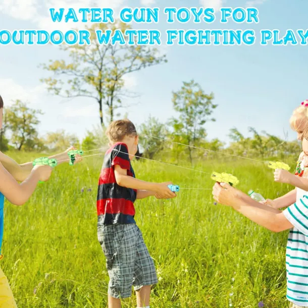 100 Pack Mini Water Gun for Boys and Girls Colorful Water Squirt Guns Small Toy Gun Plastic Pistol for Beach Water Park Swimming Pool Party Favors(Random Color)
