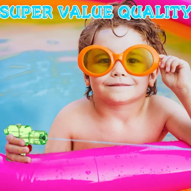100 Pack Mini Water Gun for Boys and Girls Colorful Water Squirt Guns Small Toy Gun Plastic Pistol for Beach Water Park Swimming Pool Party Favors(Random Color)