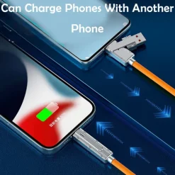 1 Pack Multi Charging Cable 3.3ft USB C to USB C / Lightning USB A to micro USB / USB C 6 A Charging Cable Fast Charging High Data Transfer Durable 4 in 1 Easy carry For Macbook iPad Samsung Phone