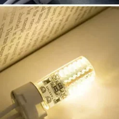 10 Pack No Flicker G4 LED Bulbs - AC/DC 12V SMD3014 24/48 LEDs Silicone Replacement for Halogen Spotlight Chandelier Lighting