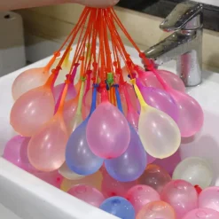 111 Pack Rapid-Filling Self-Sealing Water Balloons for Outdoor Family Friends Children Summer Fun