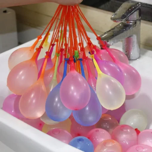 111 Pack Rapid-Filling Self-Sealing Water Balloons for Outdoor Family Friends Children Summer Fun
