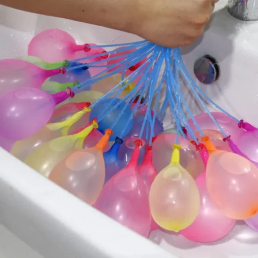 111 Pack Rapid-Filling Self-Sealing Water Balloons for Outdoor Family Friends Children Summer Fun