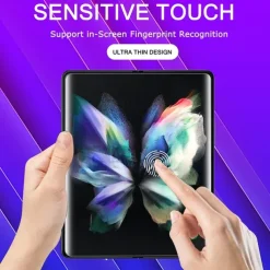 [6 Pack] Screen Protector + Camera Lens Protector Front and Back Screen Protector For Samsung Galaxy Z Fold 7 Z Fold 6 Z Fold 5 Z Fold 4 Z Fold 3 Tempered Glass TPU Hydrogel 9H Hardness