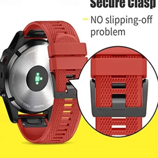 [4 Pack] Silicone Watch Bands for Garmin Fenix 6 – Quick Release Replacement Sport Strap with Secure Clasp, Soft & Durable Wristband