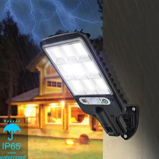 2 Pack Solar Flood Lights Street Lights Outdoor Motion Sensor LED Wall Lights Flood Lights Remote Control Solar Street Lamp Waterproof Induction Garden Lamp Wall Lamp Garden Lamp