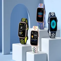 4 Pack Sport Band Compatible with Apple Watch band 38mm 40mm 41mm 42mm 44mm 45mm 49mm Waterproof Adjustable Soft Silicone Strap Replacement Wristband for iwatch Series Ultra 8 7 SE 6 5 4 3 2 1